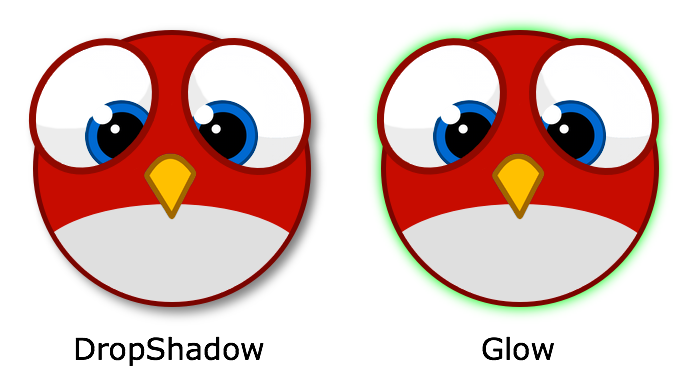 DropShadow and Glow filter