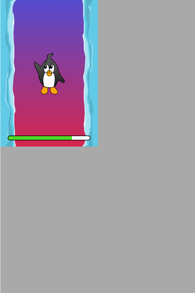 PenguFlip with a wrong scale on the iPhone4