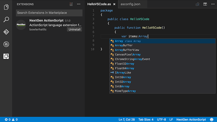 Visual Studio Code extension